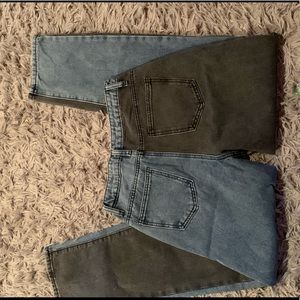 SHEIN multi colored jeans ! ✨